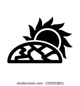 global warming icon isolated sign symbol vector illustration - high quality black style vector icons
