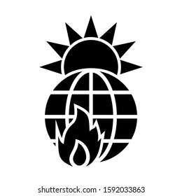 global warming icon isolated sign symbol vector illustration - high quality black style vector icons
