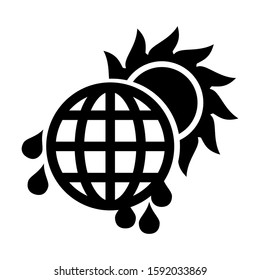 global warming icon isolated sign symbol vector illustration - high quality black style vector icons
