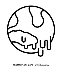 Icono De Calentamiento Global Diseño Plantilla Vector Signo De Ilustración Y Píxeles De Símbolo Perfecto