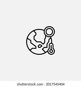 Global warming icon sign vector,Symbol, logo illustration for web and mobile