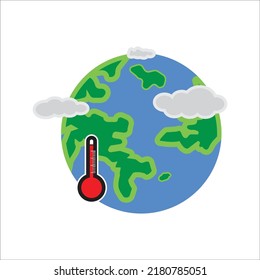 global warming icon vector design template