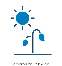Global warming icon vector design in trendy style