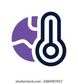 global warming icon. vector dual tone icon for your website, mobile, presentation, and logo design.