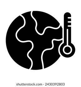 Global warming icon. vector illustration.