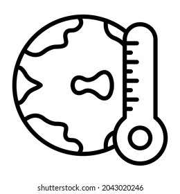 Global Warming icon vector image. Can also be used for web apps, mobile apps and print media.