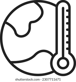 Global Warming icon vector image. Suitable for mobile application web application and print media.