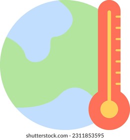 Global Warming icon vector image. Suitable for mobile application web application and print media.