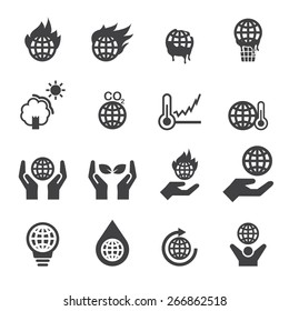 global warming icons
