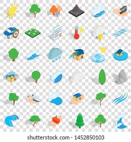 Global warming icons set. Isometric style of 36 global warming vector icons for web for any design