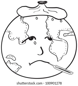 global warming illustration