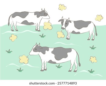 Global warming illustration. That’s the reason why cow's belch is increasing CH4.