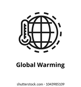 Global warming Line Icon