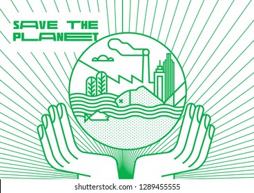Global warming poster/ Earth day poster/ Save the planet awareness