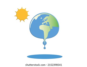 Global warming, renewable energy concept