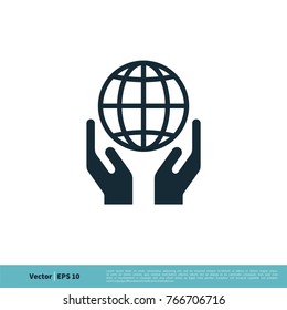 Global Warming, Save the Planet Icon Vector Logo Template Illustration Design. Vector EPS 10.