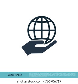 Global Warming, Save The Planet Icon Vector Logo Template Illustration Design. Vector EPS 10.