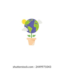 temperatura del calentamiento global día de la tierra temperatura del Vector
