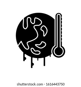 Global warming, thermometer, warning , ecology icon. Can also be used for ecology. Suitable for use on web apps, mobile apps and print media.