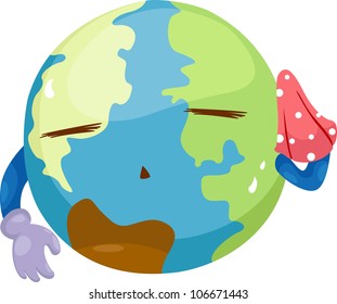 global warming vector