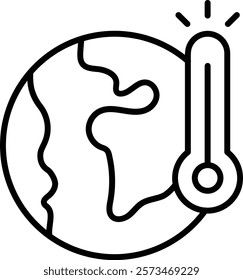 Global Warming vector icon. Can be used for printing, mobile and web applications.