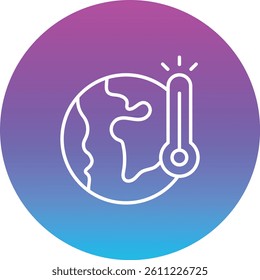 Global Warming vector icon. Can be used for printing, mobile and web applications.