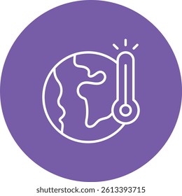 Global Warming vector icon. Can be used for printing, mobile and web applications.