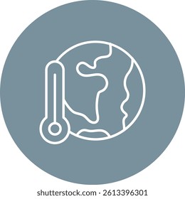 Global Warming vector icon. Can be used for printing, mobile and web applications.