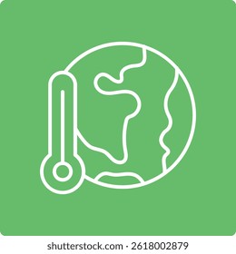 Global Warming vector icon. Can be used for printing, mobile and web applications.