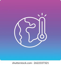 Global Warming vector icon. Can be used for printing, mobile and web applications.