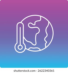 Global Warming vector icon. Can be used for printing, mobile and web applications.