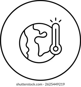 Global Warming vector icon. Can be used for printing, mobile and web applications.