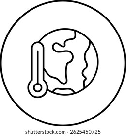 Global Warming vector icon. Can be used for printing, mobile and web applications.