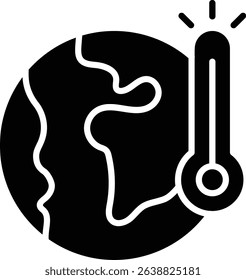 Global Warming vector icon. Can be used for printing, mobile and web applications.