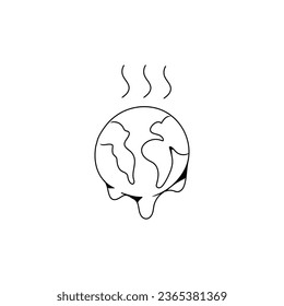 Global Warming vector icon illustration