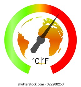 Global Warming. Vector illustration