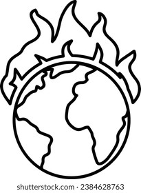 Global Warming World On Fire