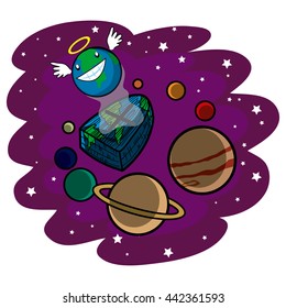 Global warming.Planet death