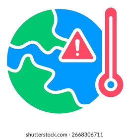 Global Warning, Environmental Threat Icon