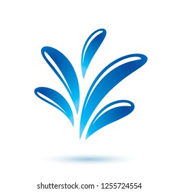 Global water circulation vector icon for use as marketing design symbol. Environment protection concept.