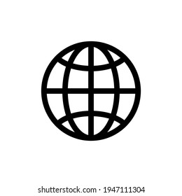global web network symbol icon vector