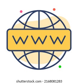 global website Finance Related Vector Line Icon. Editable Stroke Pixel Perfect.