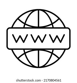  global website Finance Related Vector Line Icon. Editable Stroke Pixel Perfect.