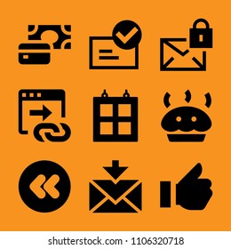 global, wide, round, room, fast and open icon vector set. Flat vector design with filled icons. Designed for web and software interfaces