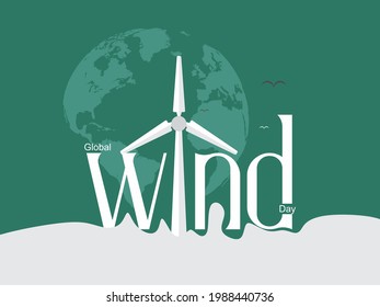 Global Wind Day Creative Design