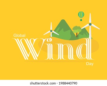 Global Wind Day Creative Design