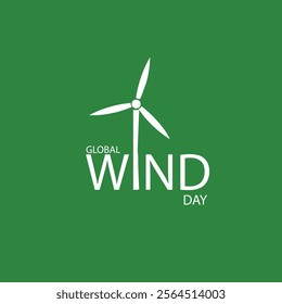 Global Wind Day Creative Design. Illustration of a Wind Day.