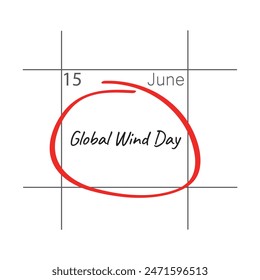 Globaler Windtag, 15. Juni.