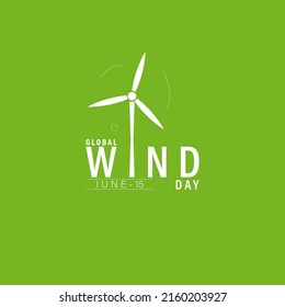 Global wind day vector illustration.