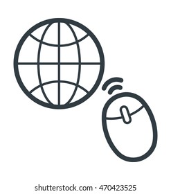 Global Wireless Fidelity Colored Vector Icon